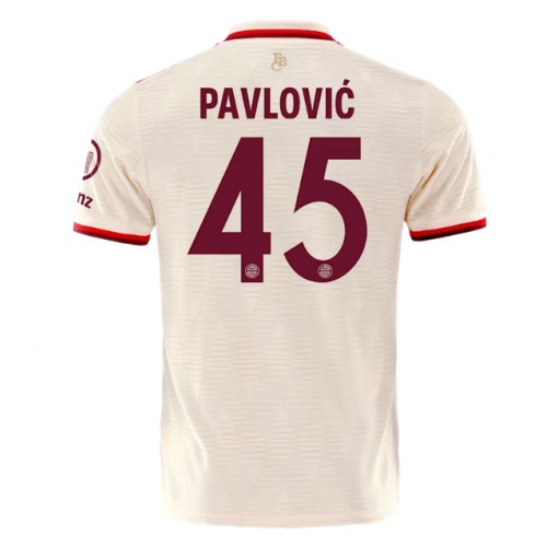 Pánský Fotbalový dres Bayern Munich Aleksandar Pavlovic #45 2024-25 Třetí Krátký Rukáv